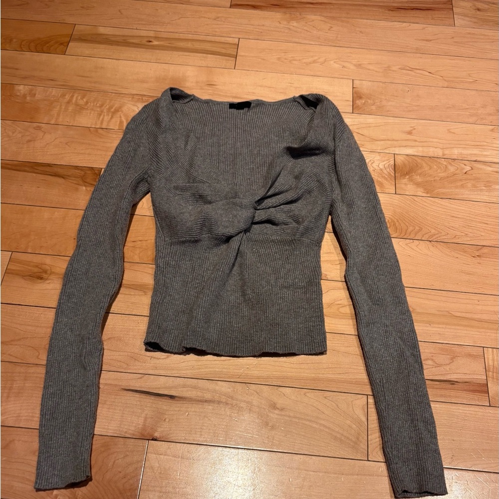 Ardene Charcoal Long Sleeve Top